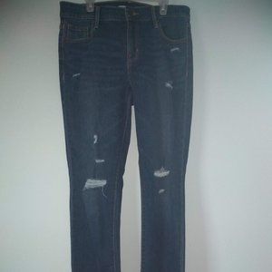 Old Navy Power Straight ripped jeans